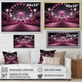 thumbnail image 4 of Designart "Merry Go Round Magic Pink Ferris Wheel Whimsy I" Architecture Wall Art Living Room, 4 of 5