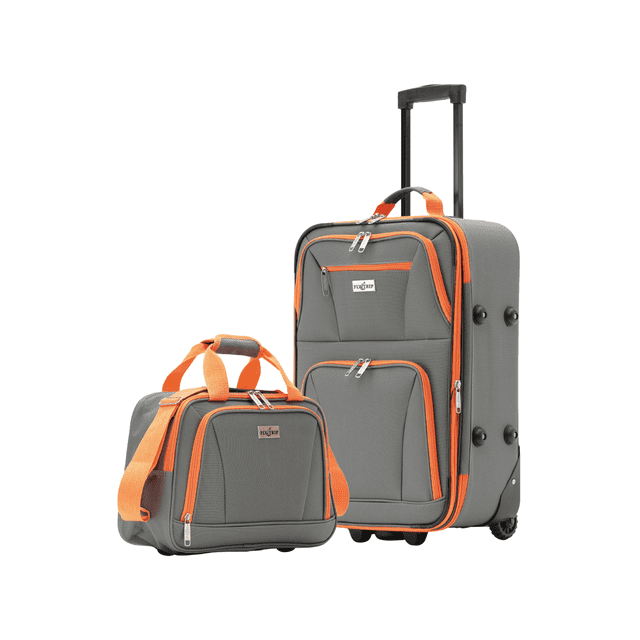 Set Maleta De Tela 20 In Expandible Y Neceser Impermeable