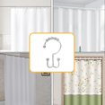 thumbnail image 1 of Feltree Shower Curtain Rings 12-Pack, Iron Rust-Resistant Hooks for Bathroom and Window Curtains, 1 of 7