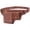 Red Brown, variant on 1pc Brown PU Leather Drop Leg Waist Bag Multifunctional Motorcycle Fanny Pack