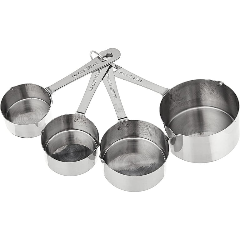 Dash of That™ Stainless Steel Measuring Cup Set - Silver, 4 pc