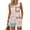 Pink, variant on JULMCOMO Two Piece Sets for Women Square Neck Floral Print Sleeveless Tank Top Summer Lounge Short Sets Drawstring Vacation Casual Clothes with Pockets Pink S