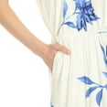 thumbnail image 4 of White Mark Women's Floral Sleeveless Side Slit Maxi Dress, 4 of 7