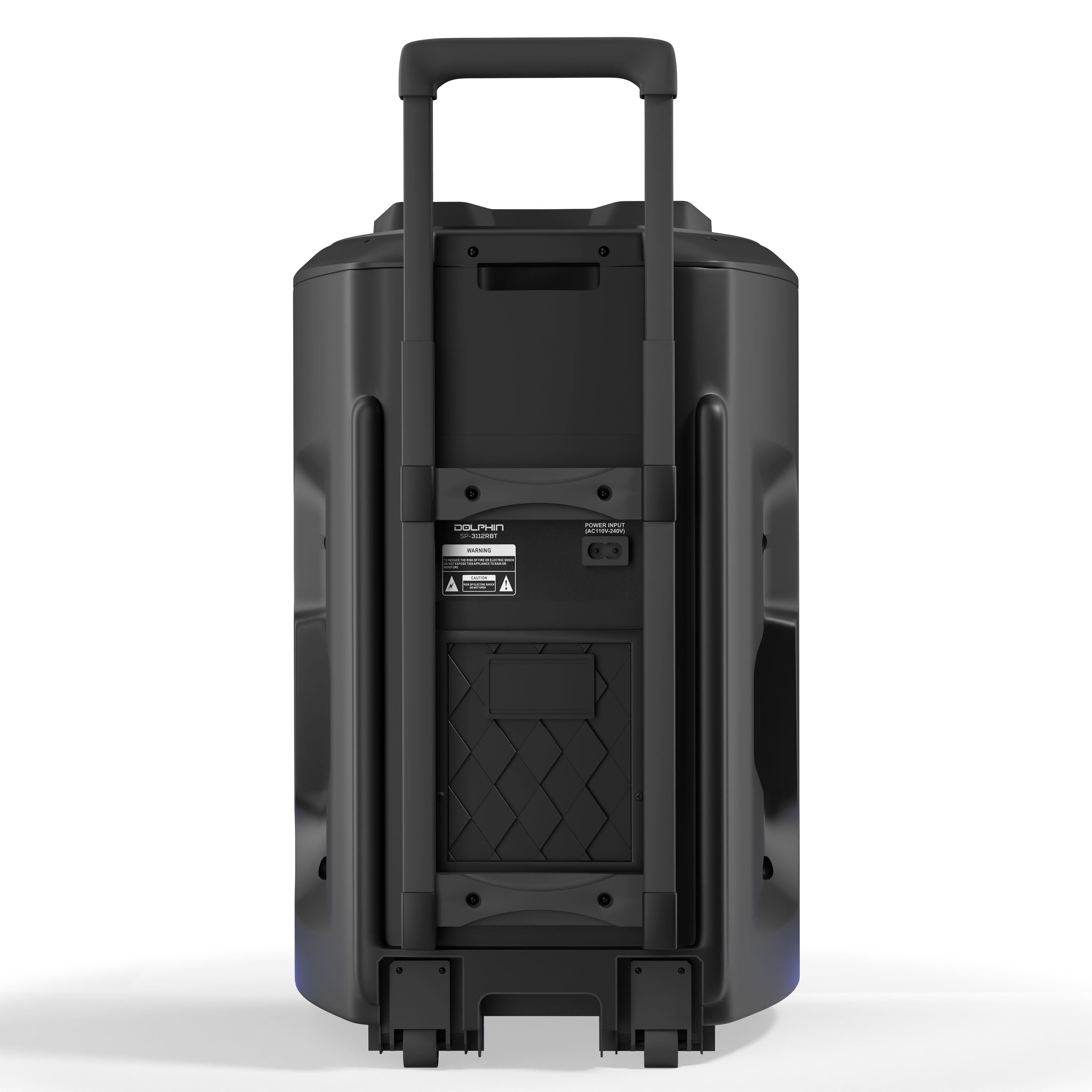 Dolphin SP-3112RBT High Powered Portable Bluetooth Speaker – 12-Inch Woofer, TWS, X-BASS, UHF Microphone, Dynamic LED Lights, Long Lasting Battery
