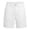 White, variant on Mens Athletic Shorts Casual Elastic Waist Cargo Shorts Outdoor Loose Fit Pocketed Solid Color Summer Walking Shorts