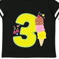 thumbnail image 4 of Inktastic Ice Cream Third Birthday Blue Boys or Girls Toddler T-Shirt, 4 of 5
