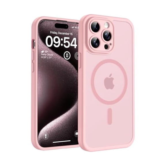 Eryueer for Phone 15 Pro Case, Compatible with Magsafe Charger, Full Camera Protection, Drop Protection, Translucent Matte Phone Case for iPhone 15 Pro 6.1 inch