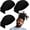 Black, variant on 4 Pcs Dreadlocks Tube Sock Wide Elastic Headband Loc Cap Long Hair Dreads Head Wrap Unisex for Women Men