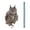 A, variant on PPLoney Bird Repellent Reflective Owl Decoy with Hanging Rope - Double-Sided Deterrent for Gardens, Balconies, Patios, Farms, and Outdoor Spaces - 60cm Scare Device