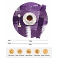 thumbnail image 6 of 13 Inch Round Placemats Set of 6, Purple Abstract Non Slip Heat Insulation PP Table Mats, Modern Mottled Art Oil Painting Washable Place Mats for Kitchen Dining Party Table Decor, 6 of 7