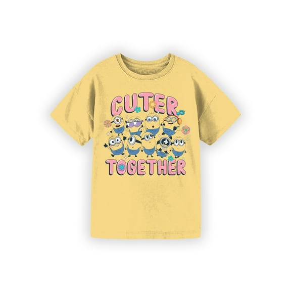 Universal Despicable Me Minions Girls Short Sleeve Graphic T-Shirt, Sizes 4-16