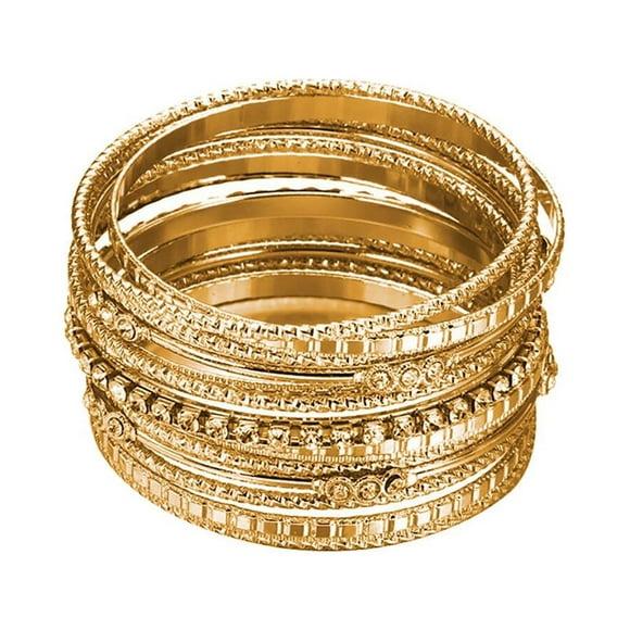TopLLC Bangle Europe And America Exaggerated Multilayer Diamond Metal Ladies Jewelry the Multilayer