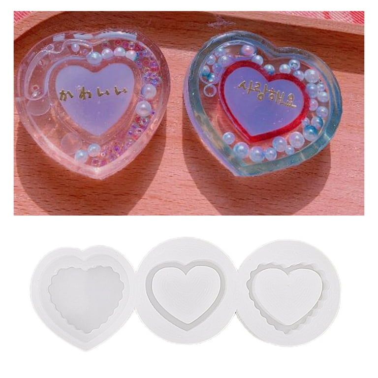 Heart Epoxy Resin Silicone Mould - Create Baby Shower Gifts