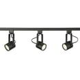 thumbnail image 2 of Pro Track Layna 3-Head LED Ceiling or Wall Track Light Fixture Kit Linear Bullet Spot Light Black Metal Modern Kitchen 44" Wide, 2 of 7