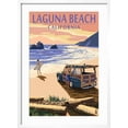 thumbnail image 2 of Art.com Laguna Beach, California - Woody on Beach Art Print by Lantern Press, White Frame Wall Art, 21" x 29", 2 of 5