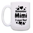 thumbnail image 3 of ThisWear Mimi Gifts for Women Remember Mimi I Love You 15oz Ceramic Coffee Mug Mimi, 3 of 7