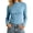 (New35)Blue, variant on Women's Mock Neck Tops Long Sleeve Ribbed Fitted Tees Stretchy Solid Basic Blouse Slim Pullover Turtleneck Shirt for Everyday