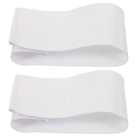 ROSENICE 2 Pcs White Armband Football Mourning Multi-purpose Team Sports DIY Blank