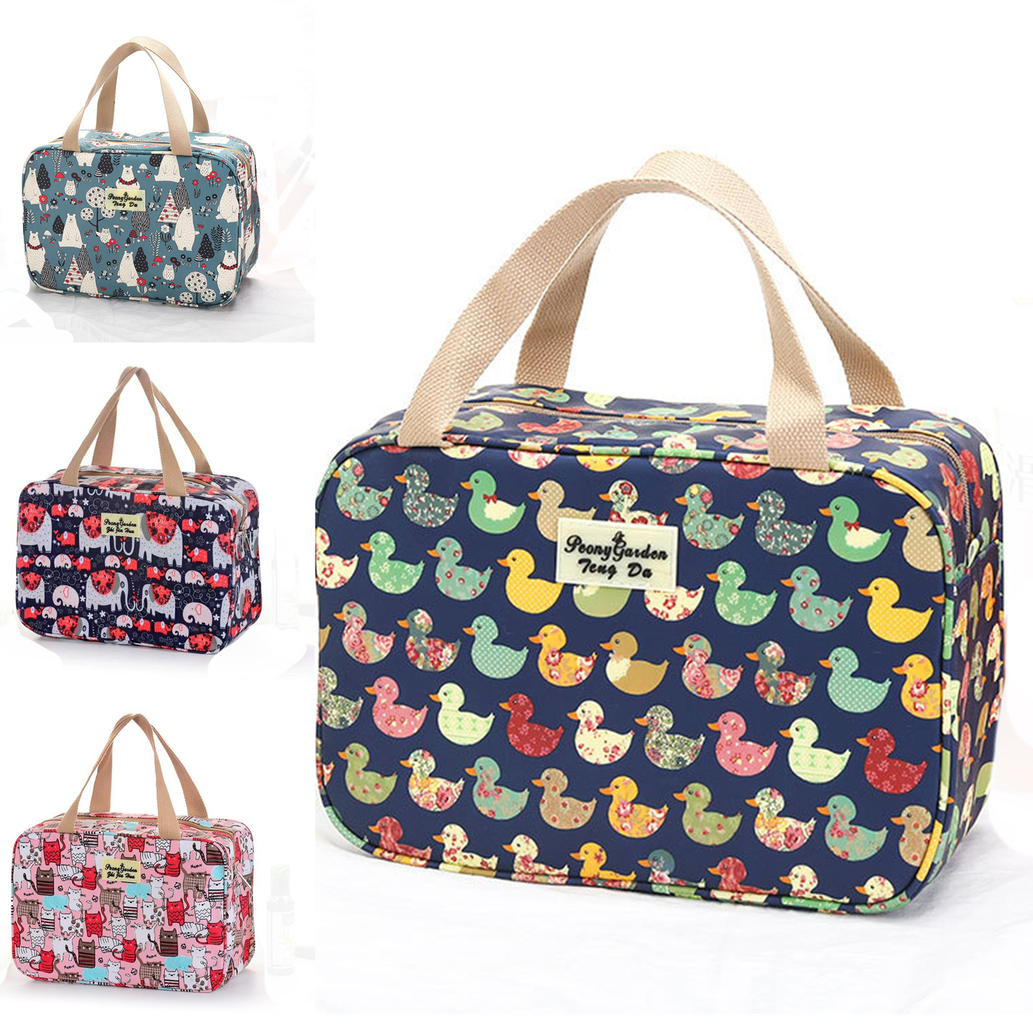 Toilet Bag Bathroom Storage Case for Women Girls Ladies