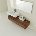 thumbnail image 2 of FFZ 60 inch Wall-Mounted Bathroom Vanity Resin Sink Soft Close Drawer Float Mounting, 2 of 12