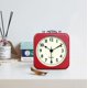 thumbnail image 3 of Reloj despertador analógico de 8,5 cm, cuadrado rojo, silencioso, pequeño, de metal, para viaje, para dormitorio de niños, mesita de noche, sala de estar, oficina, rojo, 3 of 5