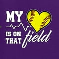 thumbnail image 2 of Wild Bobby, My Heart Is On That Tennis Field, Sports, Women Graphic Tee, Purple, Small, 2 of 4