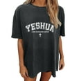 thumbnail image 1 of VJATTWR Hauts à Manches Courtes pour Femmes T-Shirt Grande Taille pour Dames T-Shirt Imprimé Manches Courtes Col Rond Ample m, 1 of 4