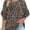 black, variant on SOMER Women's Plus Size Tops 3/4 Ruffle Sleeve Blouse Elastic Neckline Casual Tops for Going Out Work, 2026 Summer Black