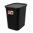 Hefty 7.7 Gallon Trash Can, Plastic Hinged Locking Lid Kitchen Trash