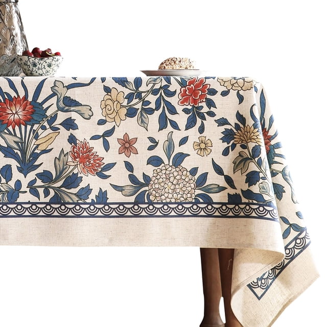 Mantel para mesa cuadrada Patdrea Designer, color azul, 170 x 170 cm