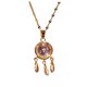 thumbnail image 1 of Collar con borla de circonita y atrapasueños, sensación avanzada que no se desvanece, cadena para el cuello con cadena de viento frío, 1 of 6