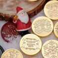 thumbnail image 3 of Sello de cera de Navidad, cabeza de cera de lacre en relieve, suministros para manualidades Vintage, sobre, regalo de vacaciones, decoración de tarjetas de invitación, 3 of 4