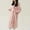 Pink, variant on JINGWANGYHBD Women's Fleece Hooded Robe Warm Plush Long Bathrobe Lightweight Spa Robes Soft Sleepwear Loungewear with Pockets
