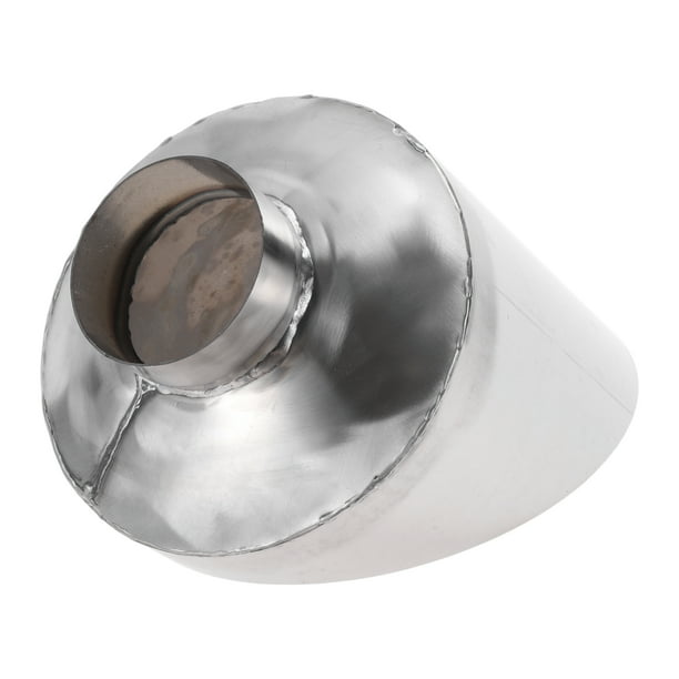 Punta de escape hacia abajo de 2.5" ID de Unique Bargains, acero inoxidable T304, pulido de superficie, tubo de codo de doble mandril, longitud total de 9.1" adecuada para salidas de escape de 6" OD