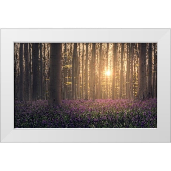 Llacer, Jaume 14x10 White Modern Wood Framed Museum Art Print Titled - Congregation
