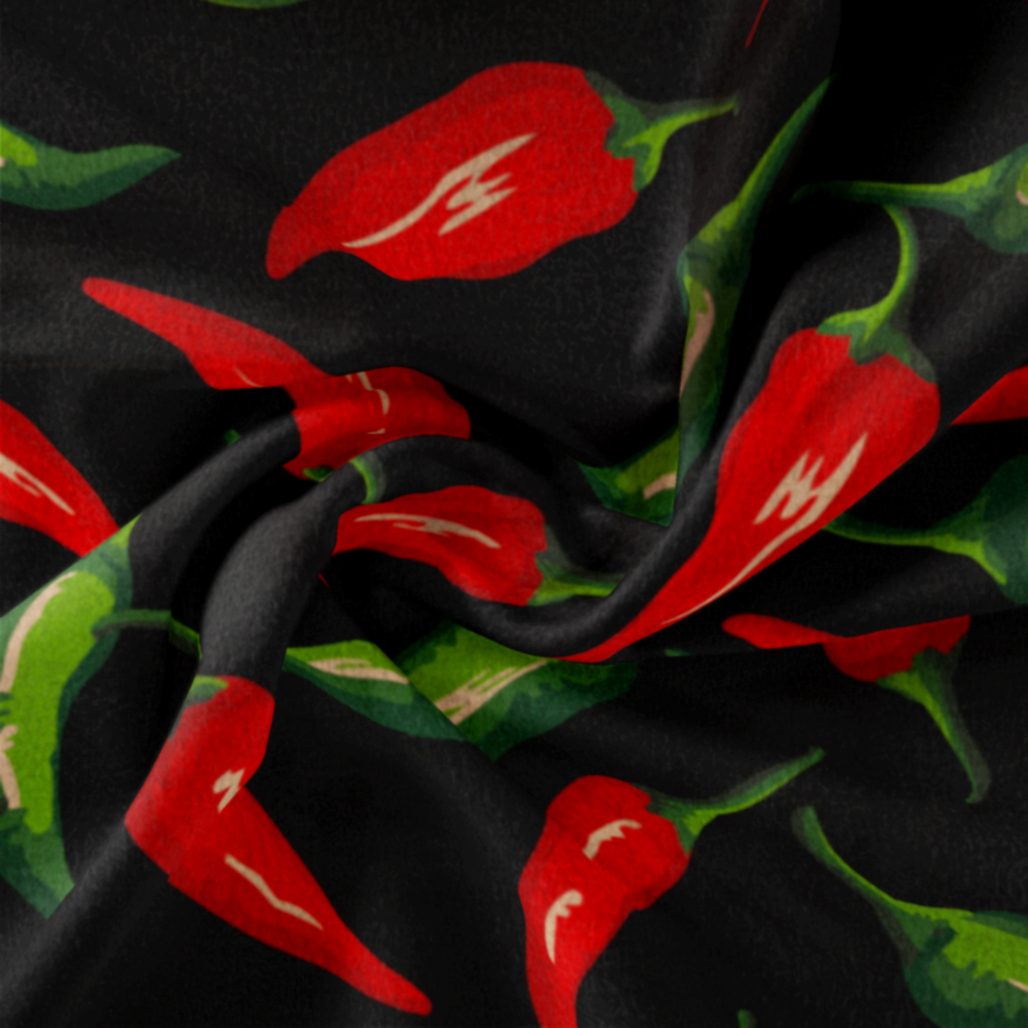 Mainstays 1.5 Yards 100% Polyester Brushed Fleece Chilli Peppers, Multi-color, 60" Wide for Crafts