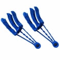 thumbnail image 1 of 2 uds persianas limpiadoras persianas, mini cepillo de cortina de mano removedor de polvo mangas de microfibra extraíbles naranja, 1 of 5