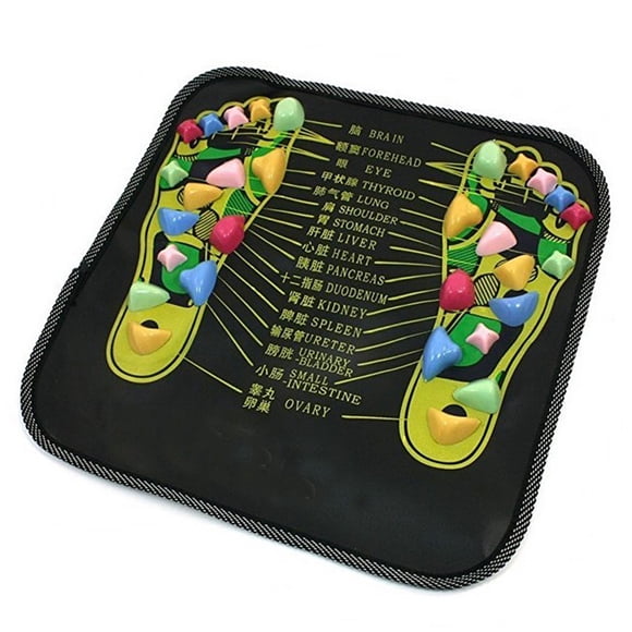 2 in 1 Chinese Foot Massage Pad Reflexology Walk Stone Pain Relieve Mat Pad Chinese Health Care Massage