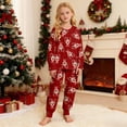 thumbnail image 2 of PMVFHDE Pyjama pour Filles Ensemble de Shorts Imprimés à Col Boutonné pour Intérieur Confort de Noël Âges 2-10 Rouge, 3-4 Ans, 2 of 9