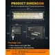 thumbnail image 3 of Barra de luces LED NAOEVO de 6 pulgadas, 50 W, 3700 LM, combinación Spot & Flood, 2 unidades, 3 of 9