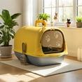 thumbnail image 4 of Enclosed Cat Litter With Litter Pads For Indoor Cats Odor Control Privacy Tray, 4 of 5