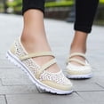 thumbnail image 2 of ibiyuan Orthopedic Walking Shoes for Women Closures Arch Support Low Top Walking Shoes Mesh Knitted Woven on Women Sock Sneakers Soft Hands-Free Mary Jane Shoes Women Walking Tennis Shoes, 2 of 7