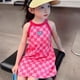 thumbnail image 2 of Falda de tirantes de seda de hielo de verano para niñas, falda de princesa para niñas, vestido grande para niñas, camisón de tesoro para mujeres, 2 of 5