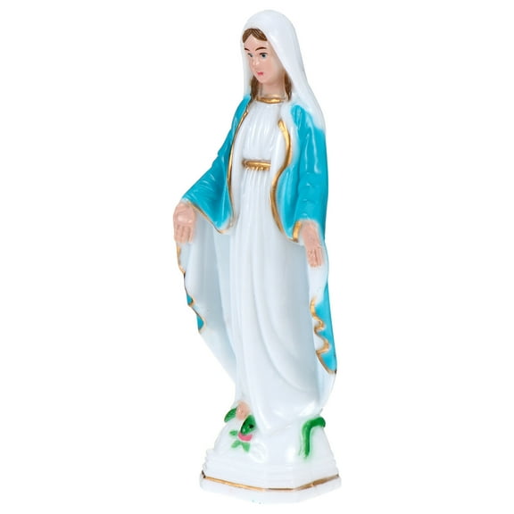 Our Lady of God Ornament Religious Tabletop Adornment Church Decor Blessed Mother Mary Statues Plastic