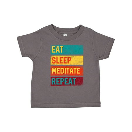 

Inktastic Meditation Yoga Eat Sleep Meditate Repeat Gift Toddler Boy or Toddler Girl T-Shirt