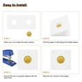 thumbnail image 4 of Coin Flips 2" x 2", 100 Pack Cardboard Coin Holder for 17.5mm/ 0.7" Coin Collection Supplies Collector, White, 4 of 7