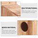 thumbnail image 2 of Casa de pájaros de madera, caja nido para jardín, casa colgante para pájaros, casa para pájaros para anidar, 2 of 5
