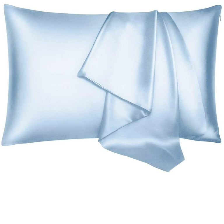 Silk Pillowcase - Baby Blue