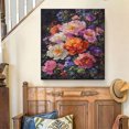 thumbnail image 6 of FLASHLUMI 28x42 Inch Vibrant Peony Still Life Oil Painting Canvas Wall Art, Vintage Floral Decor for Living Room Bedroom, 6 of 10