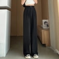 thumbnail image 7 of Womens Wide Leg Dress Pants High Waisted Work Business Casual Long Trousers With Pockets Womens Striped Pants Casual Windbreaker Pants Women Casual Pants for Women Loose Fit Casual Outfits for Women, 7 of 7